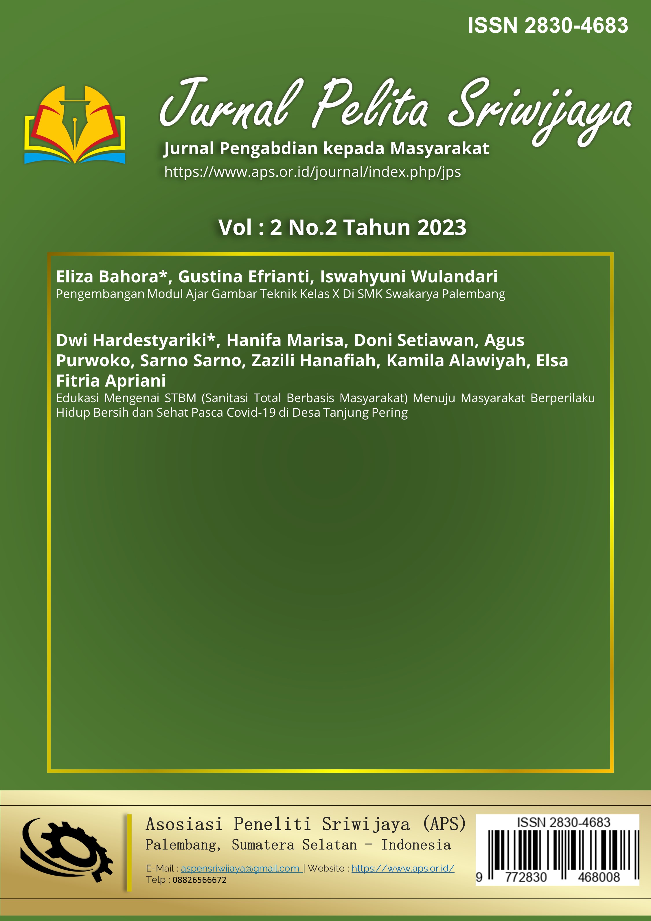 					View Vol. 2 No. 2 (2023): Jurnal Pelita Sriwijaya: In Progress
				